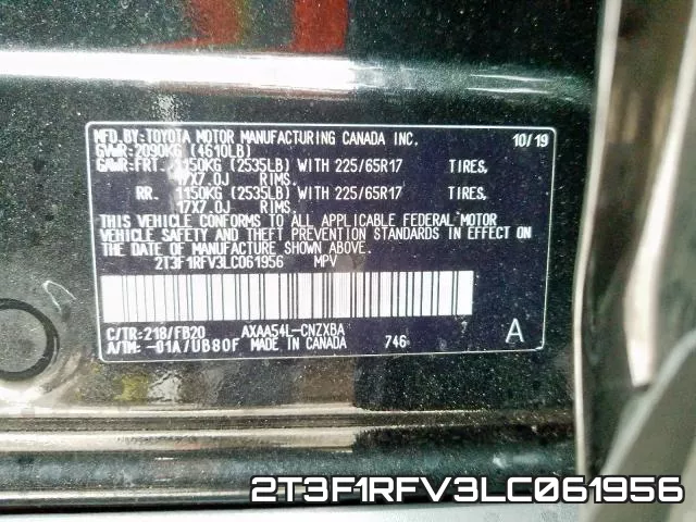 2T3F1RFV3LC061956 фото 2