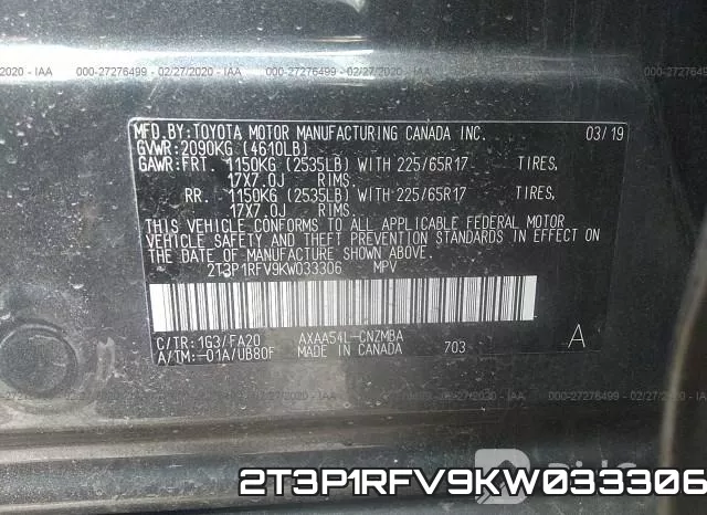 2T3P1RFV9KW033306 фото 10