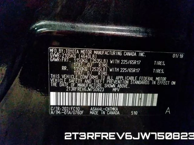 2T3RFREV6JW750823 фото 2