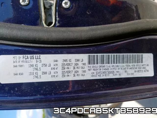 3C4PDCAB5KT858929 фото 2