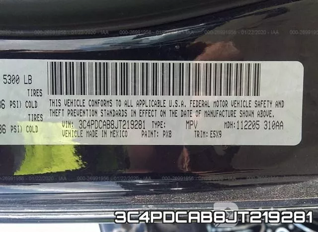 3C4PDCAB8JT219281 фото 10