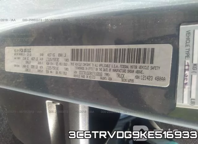 3C6TRVDG9KE516933 фото 10