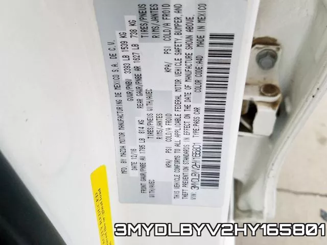 3MYDLBYV2HY165801 фото 2