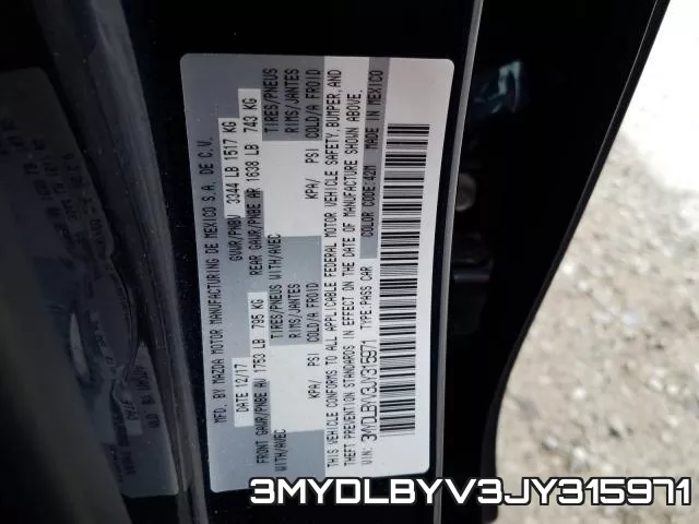 3MYDLBYV3JY315971 фото 2