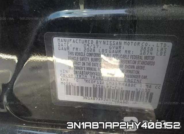 3N1AB7AP2HY408152 фото 10