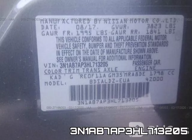 3N1AB7AP3HL713205 фото 10