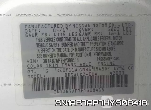 3N1AB7AP7HY308418 фото 10