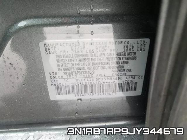 3N1AB7AP9JY344679 фото 2