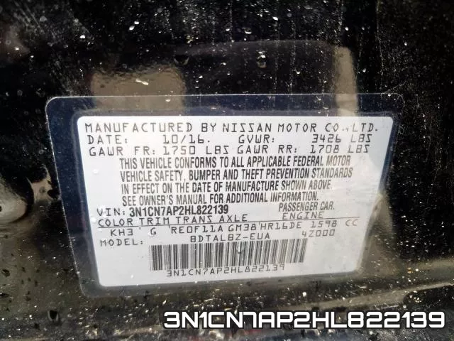 3N1CN7AP2HL822139 фото 2