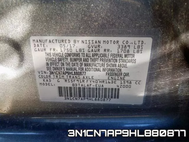 3N1CN7AP9HL880877 фото 2