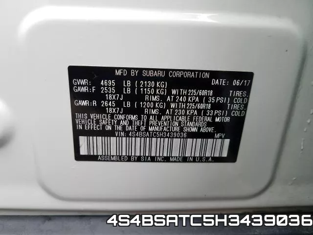 4S4BSATC5H3439036 фото 2