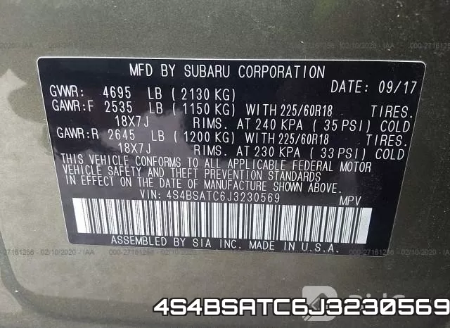 4S4BSATC6J3230569 фото 10