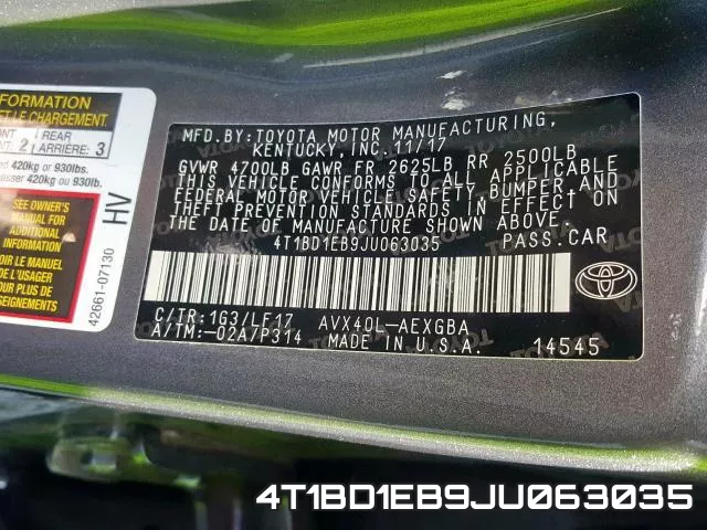 4T1BD1EB9JU063035 фото 2