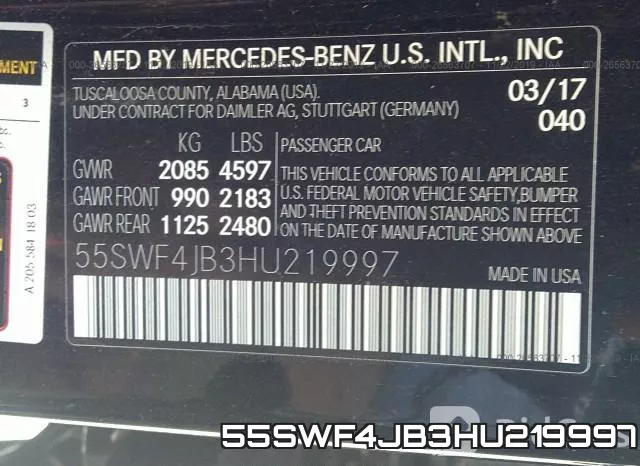 55SWF4JB3HU219997 фото 10