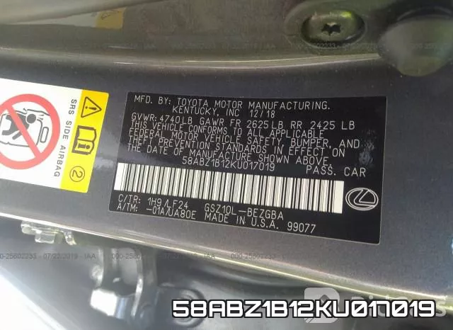 58ABZ1B12KU017019 фото 10