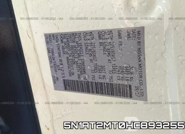 5N1AT2MT0HC893255 фото 10