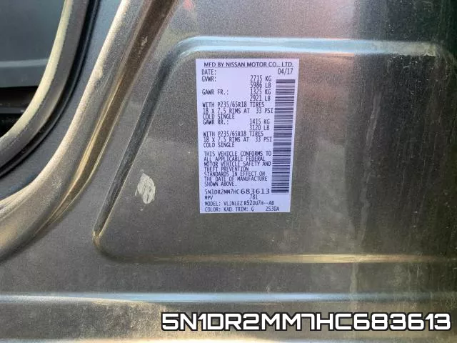 5N1DR2MM7HC683613 фото 2