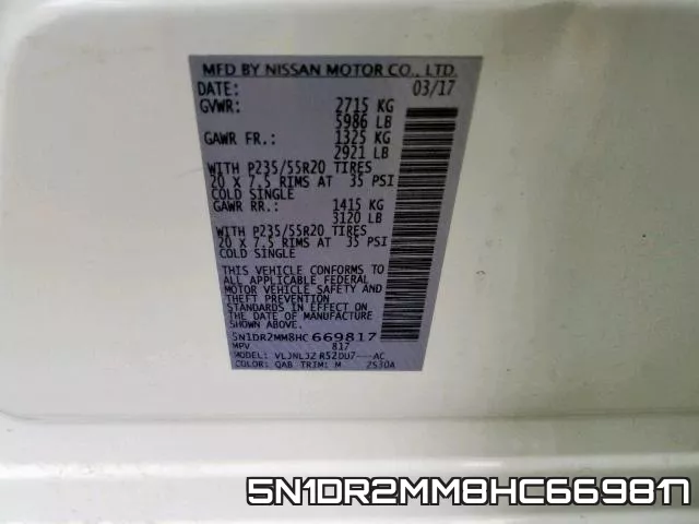 5N1DR2MM8HC669817 фото 2