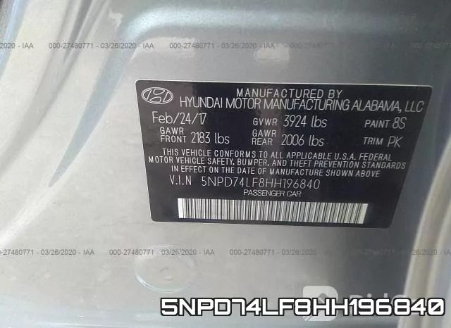 5NPD74LF8HH196840 фото 10