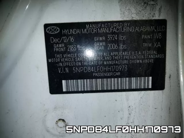 5NPD84LF0HH170973 фото 2