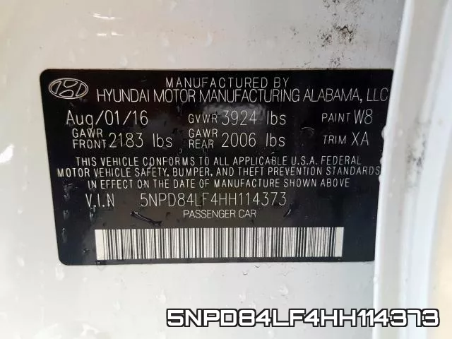 5NPD84LF4HH114373 фото 2