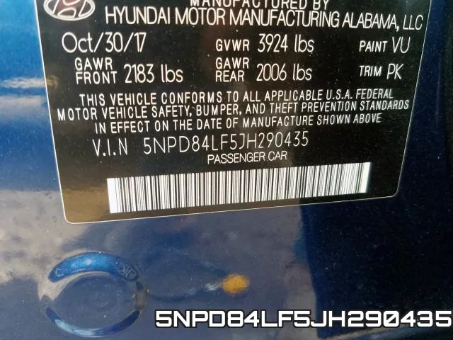 5NPD84LF5JH290435 фото 2