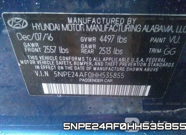 5NPE24AF0HH535855 фото 10