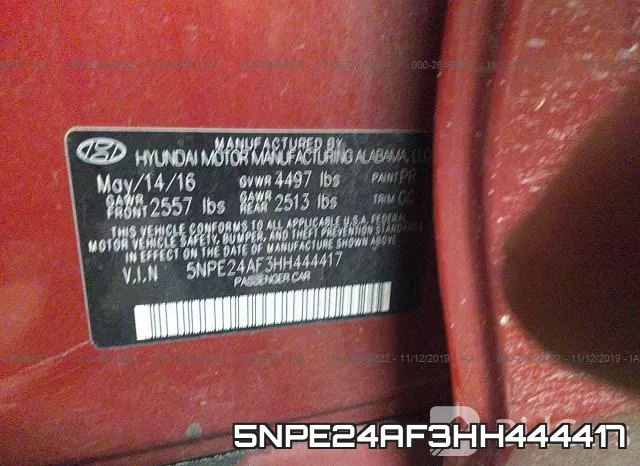 5NPE24AF3HH444417 фото 10