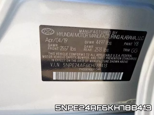 5NPE24AF6KH788413 фото 2