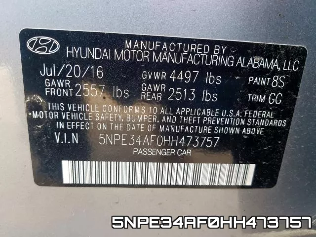 5NPE34AF0HH473757 фото 2