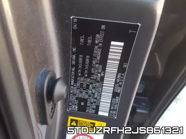 5TDJZRFH2JS861321 фото 2