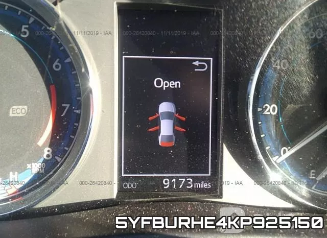 5YFBURHE4KP925150 фото 8