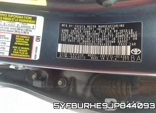 5YFBURHE9JP844093 фото 10