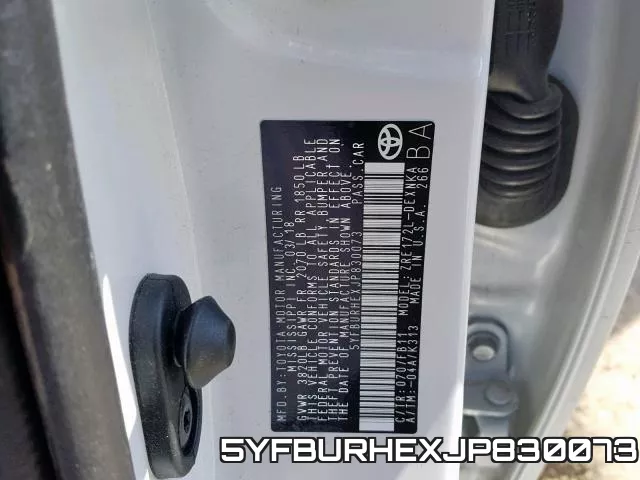 5YFBURHEXJP830073 фото 2