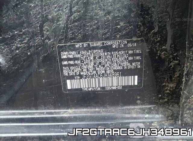JF2GTAAC6JH348961 фото 10