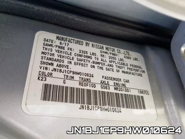 JN1BJ1CP9HW010624 фото 2