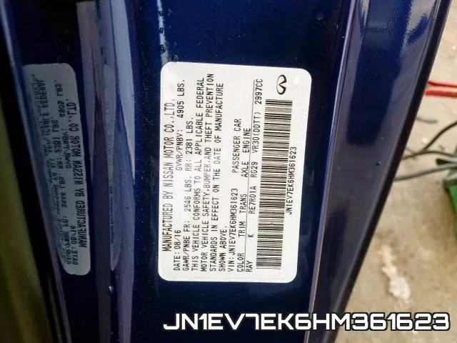 JN1EV7EK6HM361623 фото 2