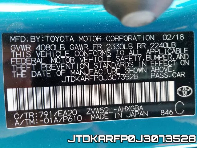JTDKARFP0J3073528 фото 2