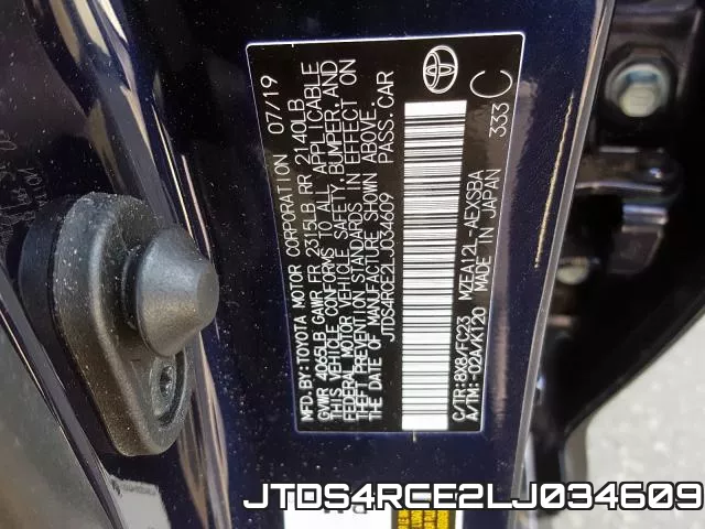 JTDS4RCE2LJ034609 фото 2