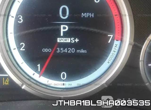 JTHBA1BL9HA003535 фото 8