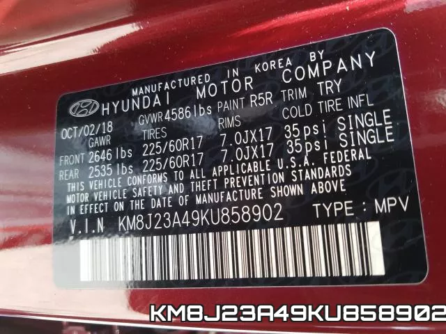 KM8J23A49KU858902 фото 2