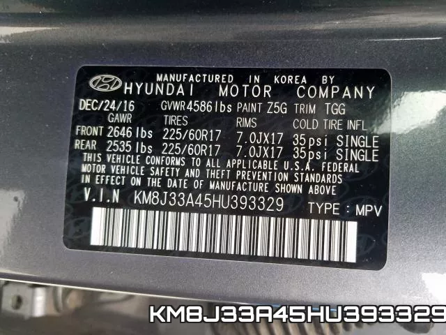 KM8J33A45HU393329 фото 2