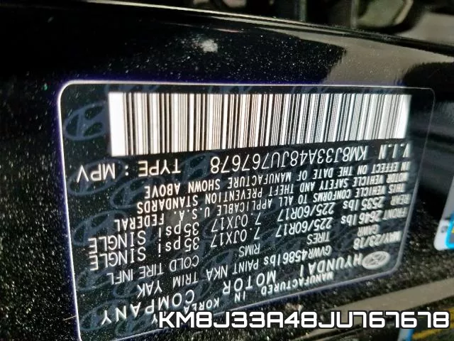 KM8J33A48JU767678 фото 2