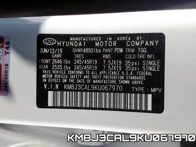 KM8J3CAL9KU067970 фото 2