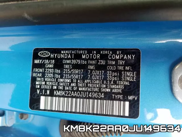 KM8K22AA0JU149634 фото 2