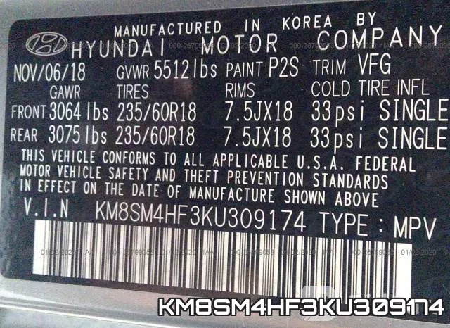 KM8SM4HF3KU309174 фото 10