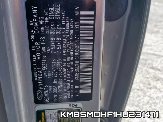 KM8SMDHF1HU231471 фото 2
