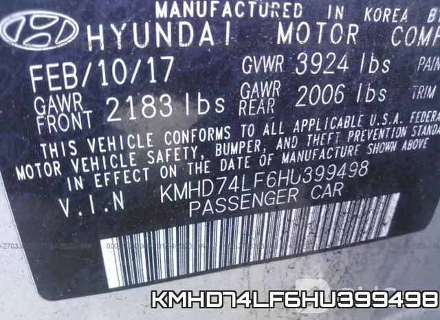 KMHD74LF6HU399498 фото 10