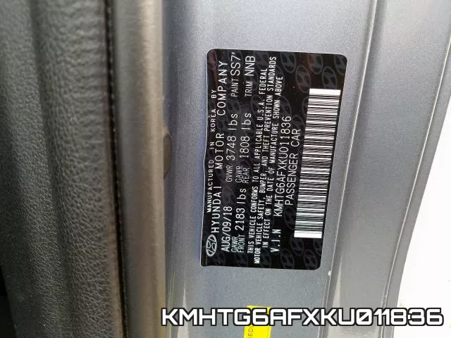 KMHTG6AFXKU011836 фото 2
