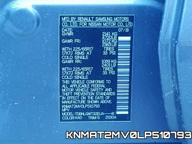 KNMAT2MV0LP510793 фото 2
